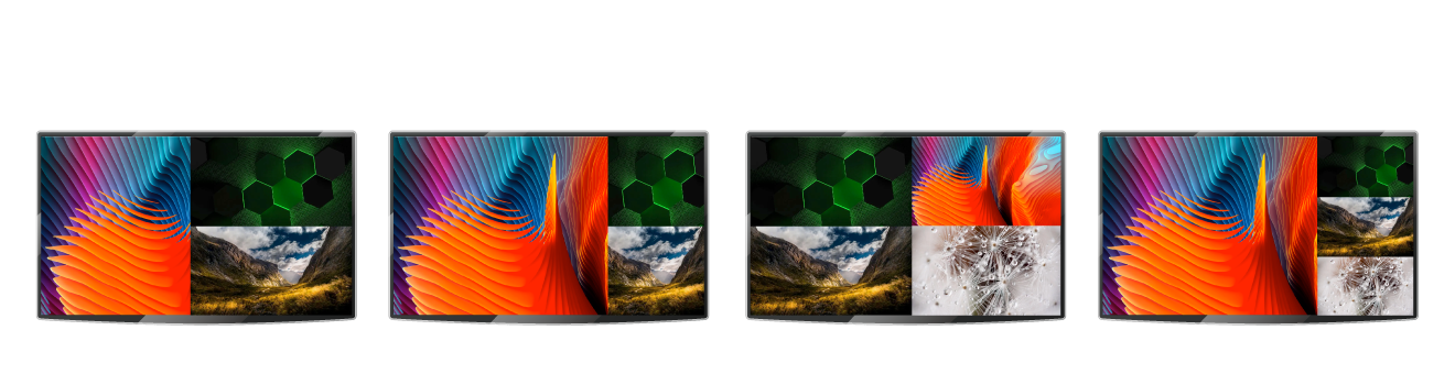  Tri-image or Qual-image modes