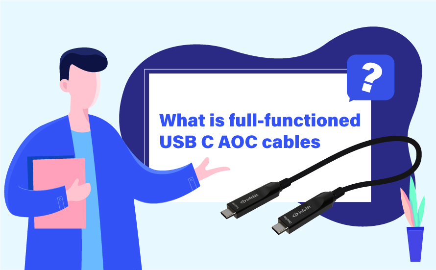 What is full-functioned USB C AOC cables?